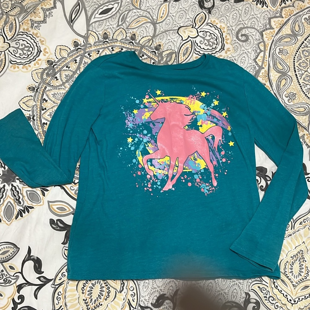 3-Piece Children’s Place Girls Size 10/12 Bundle Long Sleeve Leggings Unicorns - Picture 6 of 8